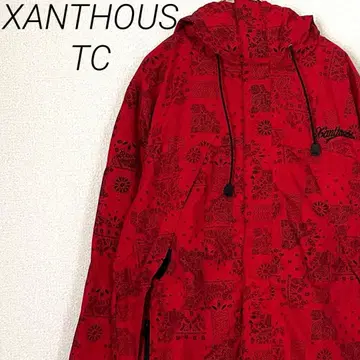 XANTHOUS TC 나일론 자켓 후드 부착 페이즐리 무늬 포켓