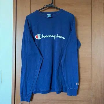 Champion 네이비 긴팔 T셔츠 L 90년대