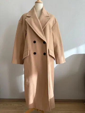 컨디션 최상 ZARA 자라 멜톤 더블 체스터 코트 롱 코트