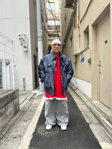 FUBU 후부 샤이니 데님 자켓