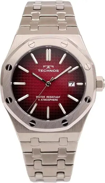 [ 새상품 ] 테크노스 쿼츠 손목시계 날짜 표시 작동품