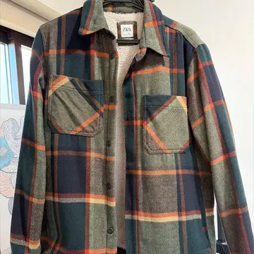 ZARA 셔츠 체크 무늬 자켓 L 사이즈