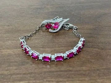 지르코니아 귀걸이 팔찌 세트