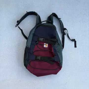 Carhartt 백팩 다크 그레이/버건디