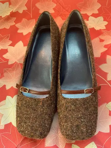 ROCKPORT 브라운 트위드 펌프스