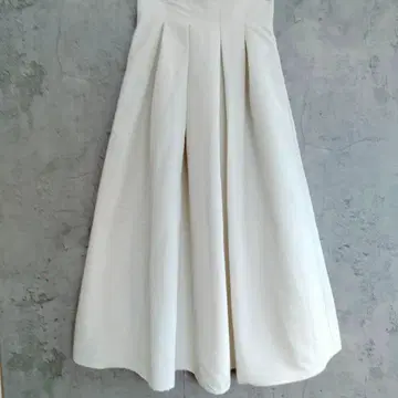 새상품 택 포함 ANGIE 턱 플레어 롱 스커트 맥시 길이 허리밴딩