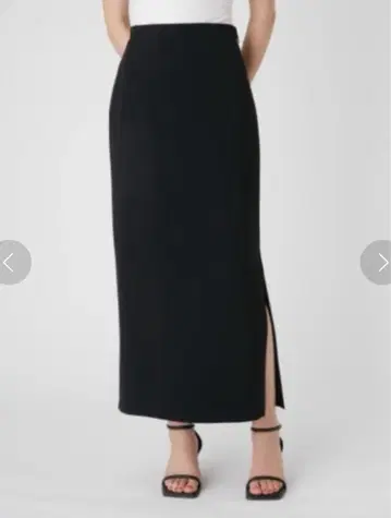 미라 오웬 허리밴딩 사이드 슬릿 스트레이트 스커트