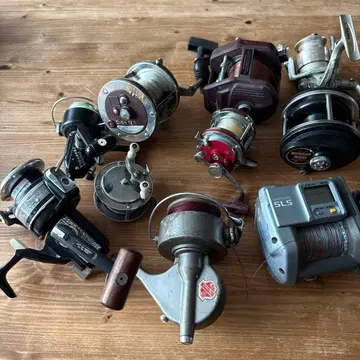 올드 낚시릴 묶음 판매 정크