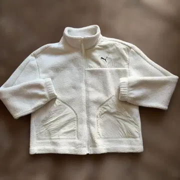 Puma 플리스 자켓 M 화이트