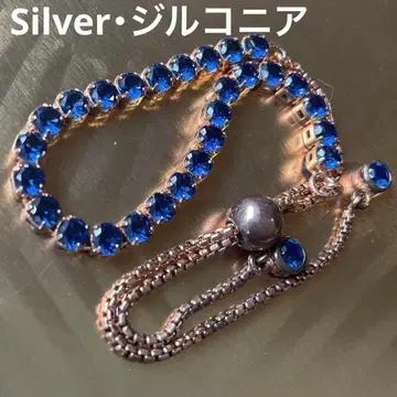 큐빅 지르코니아와 실버 925 여성용 팔찌 골드