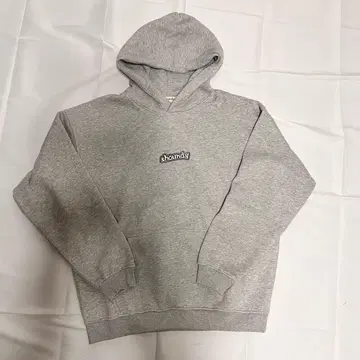 shoundy 그레이 후드티 후드 부착