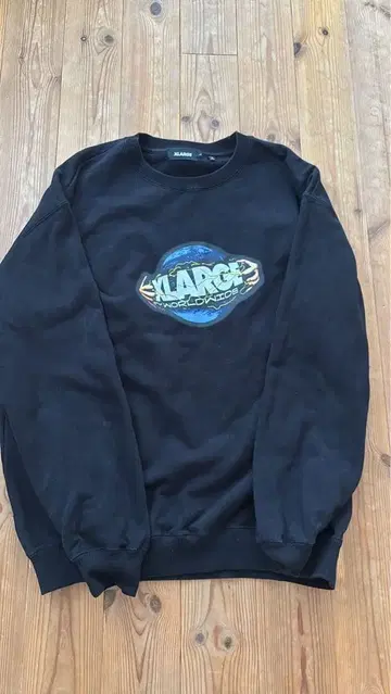 XLARGE 블랙 맨투맨 L