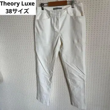 띠어리 럭스 화이트 테이퍼드 팬츠 38 사이즈 M