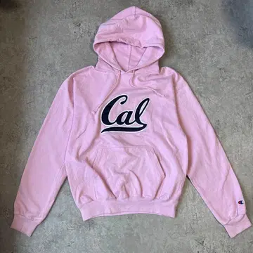 챔피온 UC 버클레이 CAL 풀오버 후드티 S 핑크
