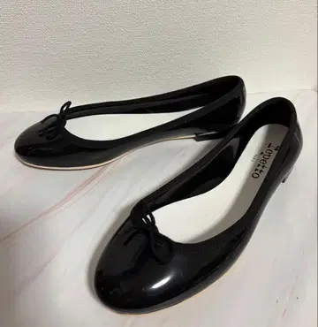 미사용급 Repetto 상드리옹 블랙 플랫슈즈 38