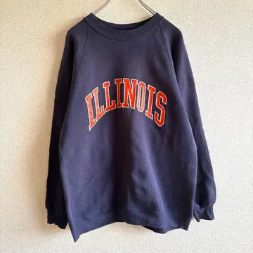 RussellAthletic 맨투맨 USA제 칼리지 로고 아메카지 L