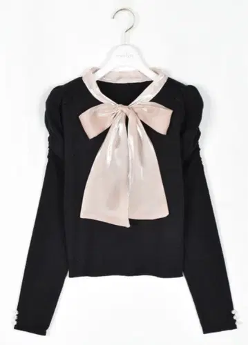 evelyn 오간자 리본 니트