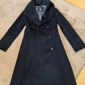 INED 블랙 캐시미어 코트