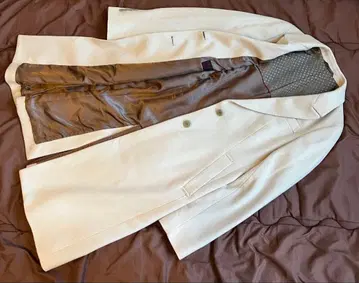 캐시미어 100% 이탈리아 원단 Pine Cashmere 아이보리 코트