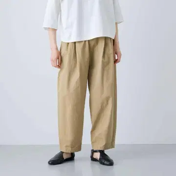 미사용 택 포함 카구레 코튼 크롭 팬츠 베이지 완판 금기 2025