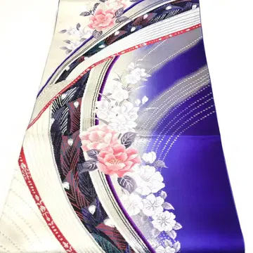 a890 순수 실크 육통 후쿠로 오비 금실 은실 당조 기모노