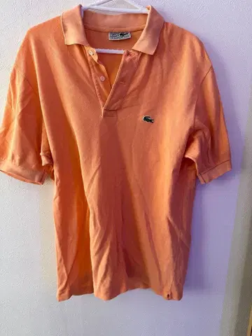 Lacoste 오렌지 피케 셔츠 사이즈 6 라코스테