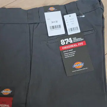 [ 미사용 새상품 ] 디키즈 874 BK 34x30 워크 팬츠 GRAY