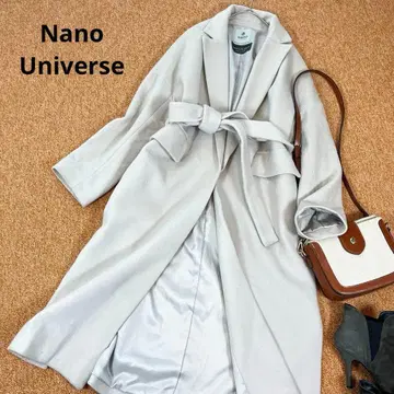 나노 유니버스 벨트 포함 가운 롱 코트 오버 사이즈 고급 울