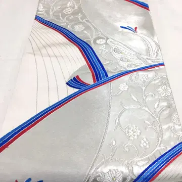 a893 순수 실크 롯츠 봉투 오비 금실 은실 당조 기모노