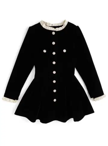 GRL ks177 프릴 칼라 골드 버튼 코트 M 사이즈