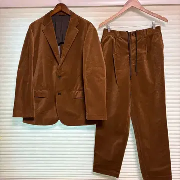 다케오 키쿠치 다운 패브릭 코듀로이 원단 셋업 3 사이즈