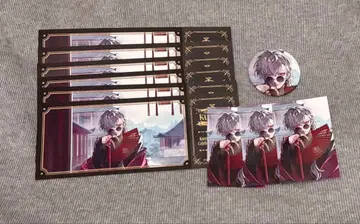 쿠즈하 니지산지 popup 특전 티켓풍 카드 사진풍 카드 캔뱃지