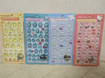 모자 꽁지 드롭 씰 산리오 7세트