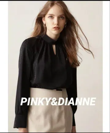 PINKY&DIANNE 블랙 긴팔 셔츠