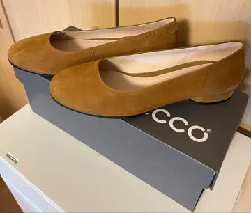 ECCO 에코 플랫 펌프스 ANINE 가죽 브라운 35