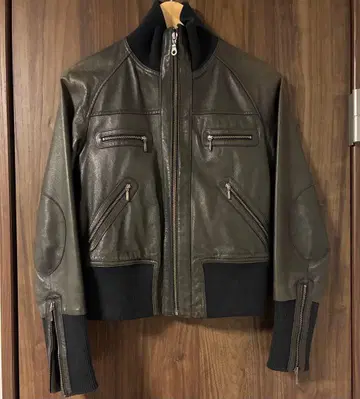.fr 천연 가죽 레더 자켓 M 펠리시모