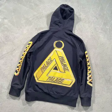 팔라스 스케이트보드 체인 프린트 풀오버 후드티 네이비 M