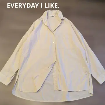 EVERYDAY I LIKE 오버 사이즈 셔츠 베이지