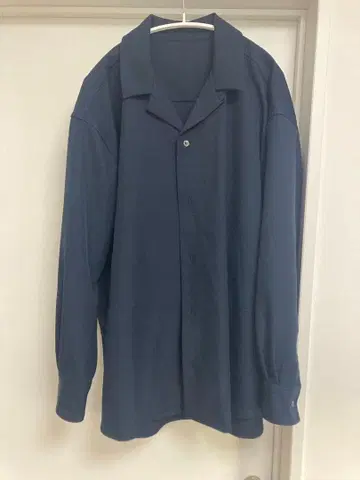 MB 스탠다드 오픈 카라 셔츠 네이비 L 사이즈