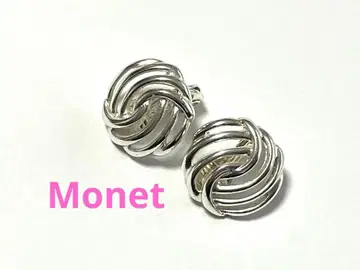 MONET 빈티지 귀찌 실버톤 매듭 디자인 엘레강트