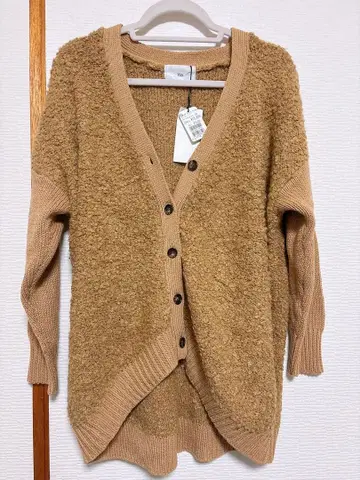 택 포함 새상품 야마다야 Vin 알파카 가디건