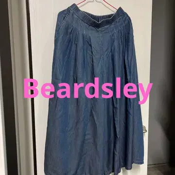 Beardsley 비어즐리 데님 가우초 팬츠 허리밴딩 사이즈 F