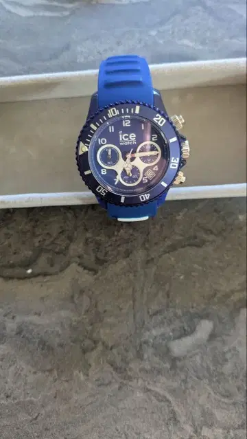 ICE 크로노그래프 손목시계 블루
