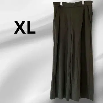 이지 스칸츠 와이드 팬츠 가우초 팬츠 턱 큰 카키 XL