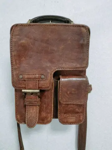 스노비스트 MILANO 가죽 숄더백 브라운