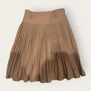 M'SGRACY 베이지 플리츠 스커트 허리 루프 포함