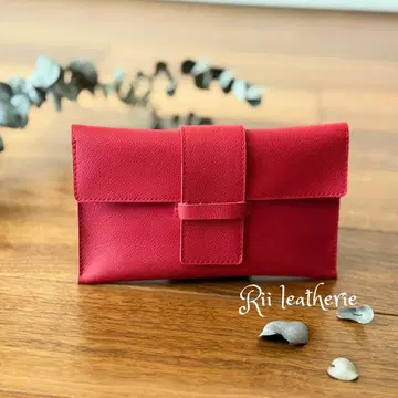 천연 가죽 파우치 *. 12.5 x 20cm