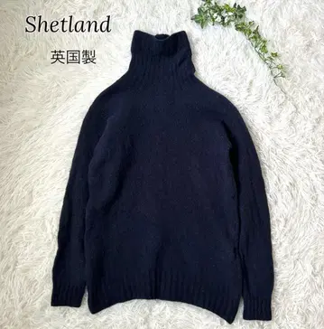 shetland 셰틀랜드 하이넥 울 니트 스웨터 보이즈