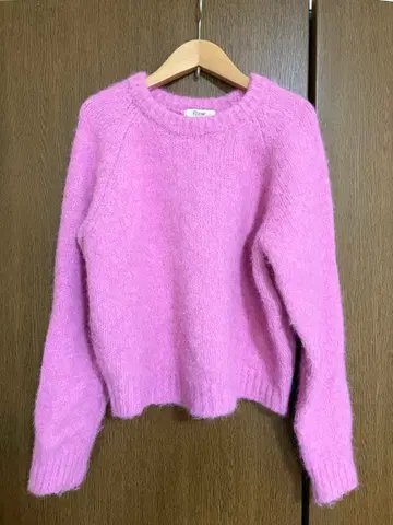 El mar 핑크 니트 스웨터 긴팔