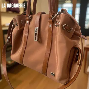 LA BAGAGERIE 2WAY 나일론 숄더 토트백 카멜
